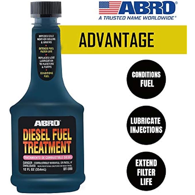 Abro DT-508 SUV CAR DIESEL FUEL TREATMENT FOR INJECTOR CLEANING & EASY FUEL COMBUSTION (354 ML) - Image 2